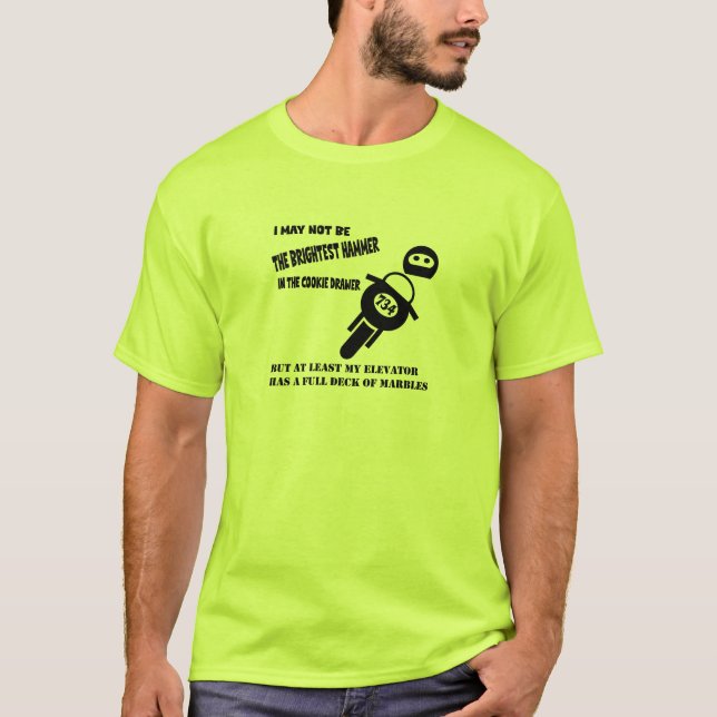 Brightest hammer, Full deck of marbles (black) T-Shirt (Front)