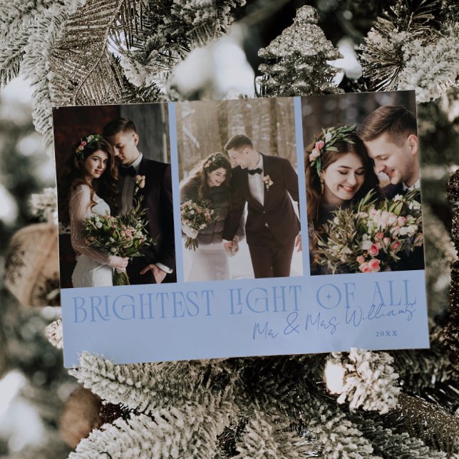 Brightest Light Icy Blue Wedding Announcement (Creator Uploaded)