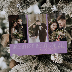 Brightest Light Wisteria Wedding Announcement