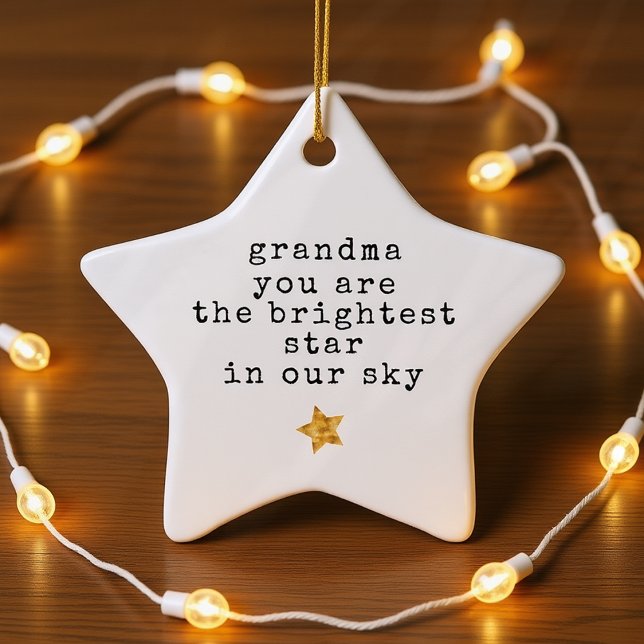 Brightest Star Memorial Loving Memory Ceramic Tree Decoration (Creator Uploaded)