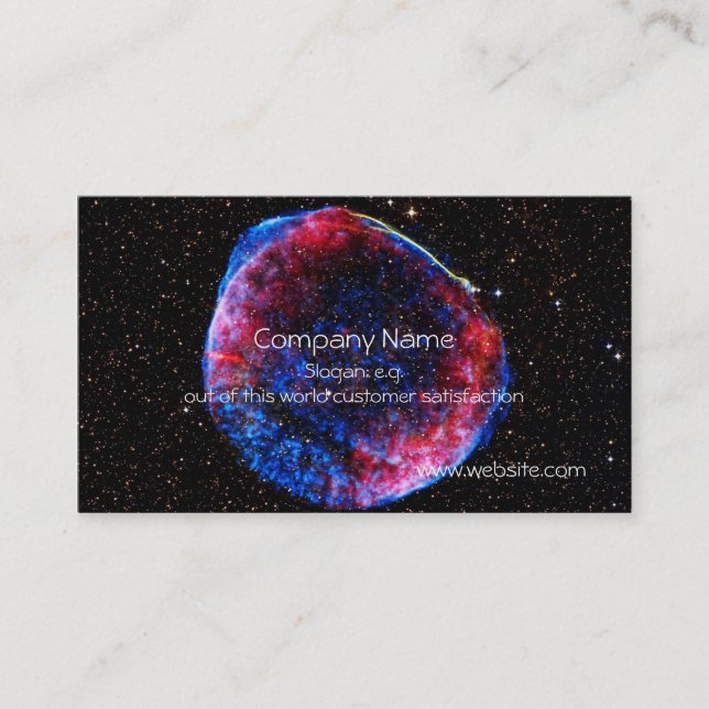 Brightest Supernova Ever space picture Business Card (Front)