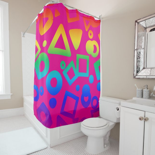Brightest you’ve ever seen shower curtain (In Situ)