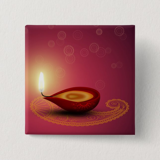 Brightful Diwali - Button (Front)