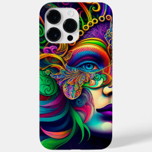 BRIGHTLY COLORED BEAUTIFUL MARDI GRAS WOMAN Case-Mate iPhone 14 PRO MAX CASE