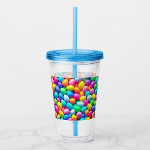 Brightly colored Easter Egg/Spring Acrylic Tumbler