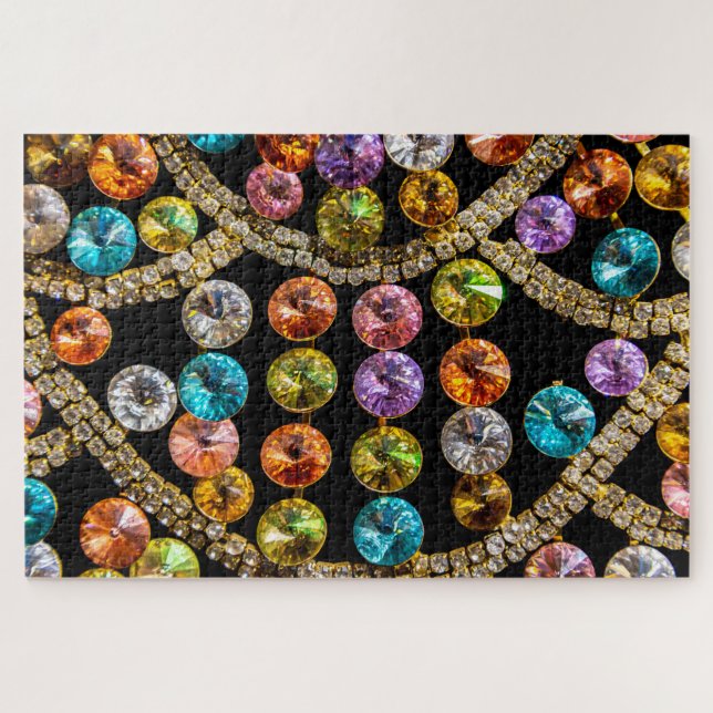 Brightly Colored Jewelry Jigsaw Puzzle (Horizontal)
