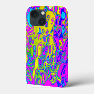 Brightly Coloured Crazy Colourful Abstract Pattern iPhone 13 Mini Case