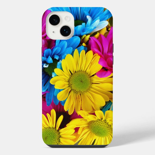 Brightly Coloured Daisies iPhone Case (Back)