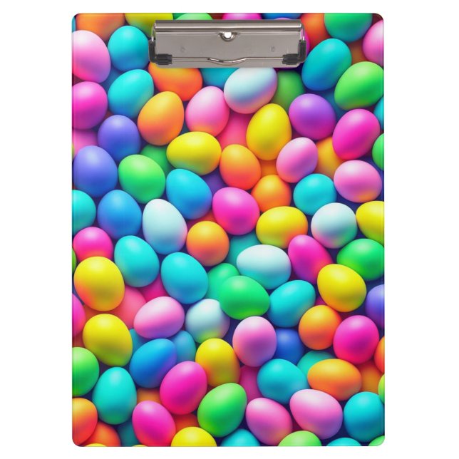 Brightly coloured Easter Egg/Spring  Clipboard (Front)