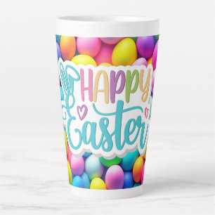 Brightly coloured Easter Egg/Spring  Latte Mug