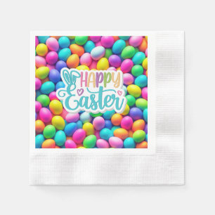 Brightly coloured Easter Egg/Spring Napkin
