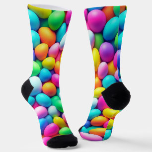 Brightly coloured Easter Egg/Spring Socks