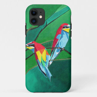 Brightly Coloured European Bee Eaters Geometric Ar Case-Mate iPhone Case