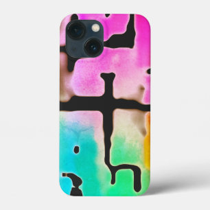 Brightly Coloured Funky Cool Abstract iPhone 13 Mini Case