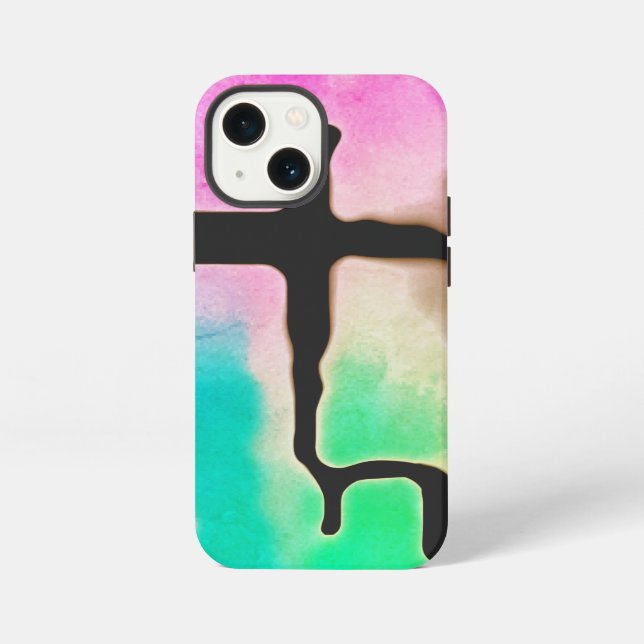 Brightly Coloured Funky Cool Abstract iPhone Case (Back)