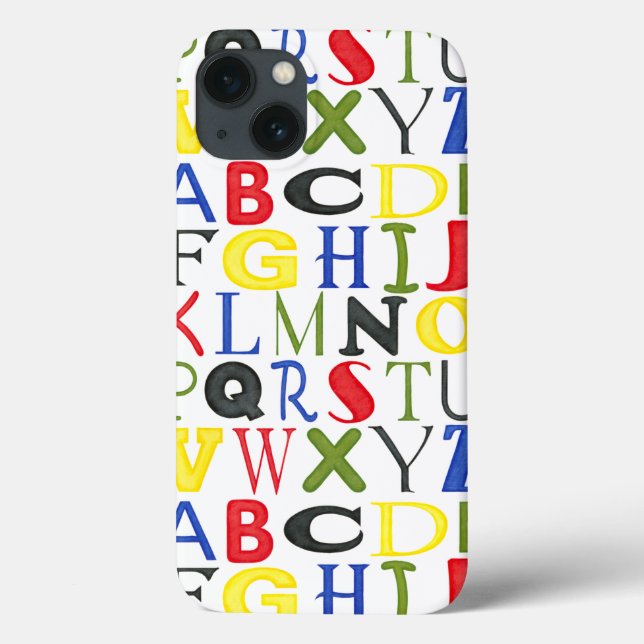 Brightly Coloured Letters by Megan Meagher Case-Mate iPhone Case (Back)
