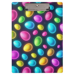 Brightly coloured/neon Easter Egg/Spring Clipboard