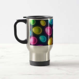 Brightly coloured/neon Easter Egg/Spring Travel Mug