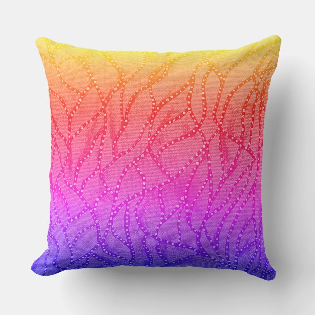 brightly coloured pillow (Front)