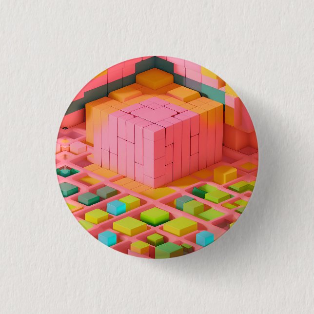 Brightly Coloured Sweetness 3 Cm Round Badge (Front)