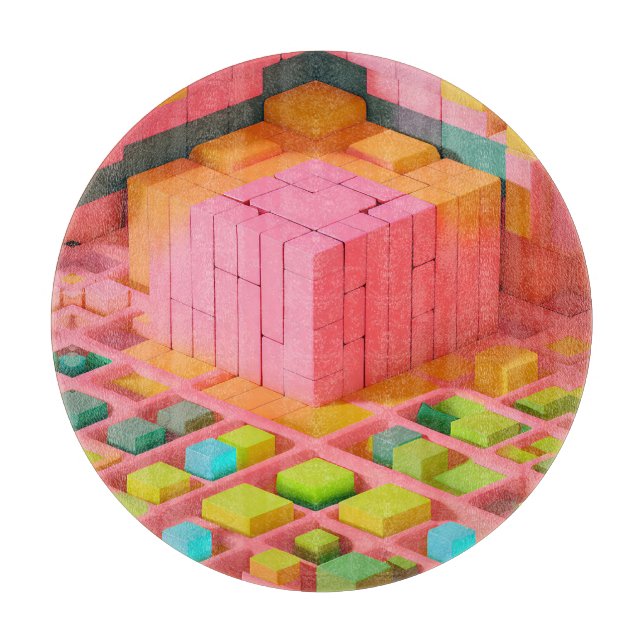 Brightly Coloured Sweetness Cutting Board (Front)