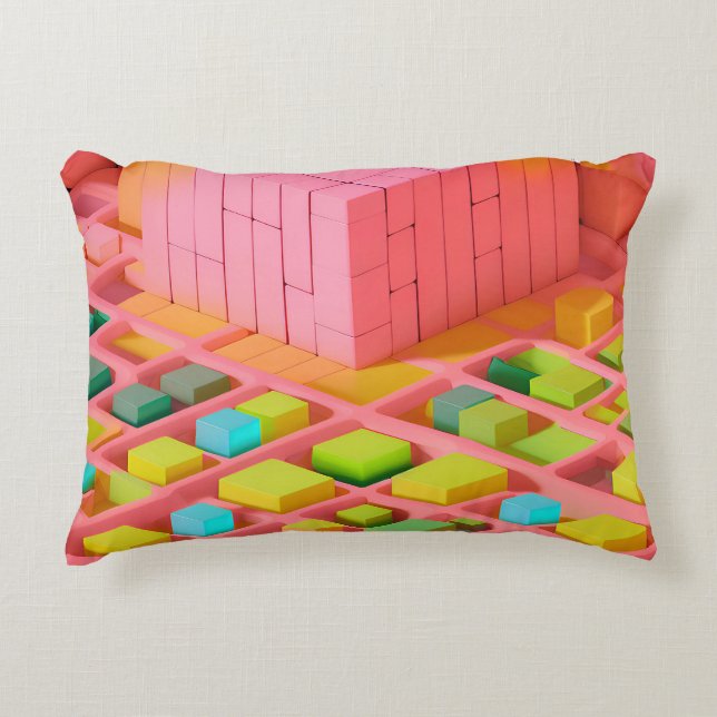 Brightly Coloured Sweetness Decorative Cushion (Front)