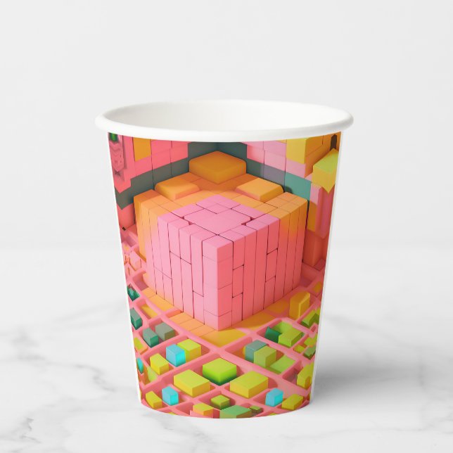 Brightly Coloured Sweetness Paper Cups (Front)