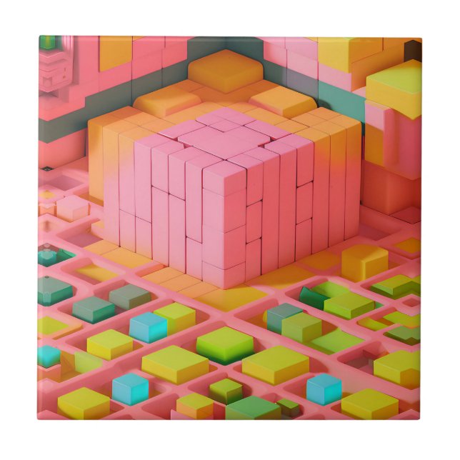 Brightly Coloured Sweetness Tile (Front)