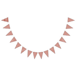 Brightly coloured wrapping paper with a festive pa bunting