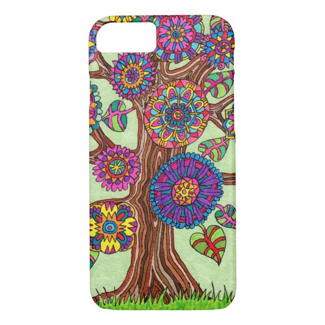 Brightly Flowering Tree of Life Case-Mate iPhone Case (Back)