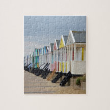 Brightly Painted Beach Huts