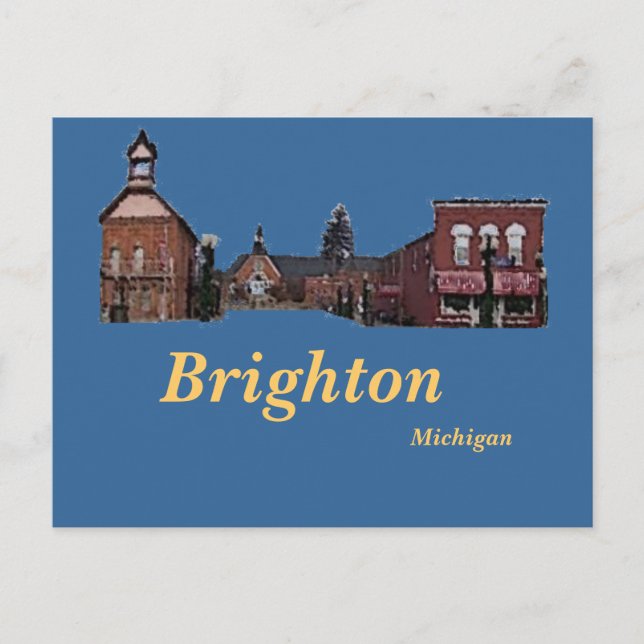 Brighton#56, Brighton, Michigan Postcard (Front)