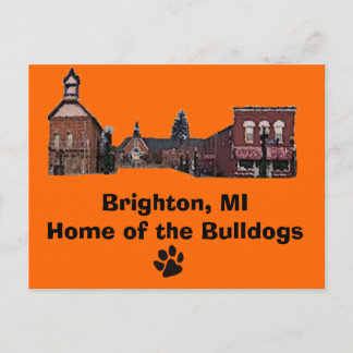 Brighton#56, paw-print, Brighton, MIHome of the... Postcard