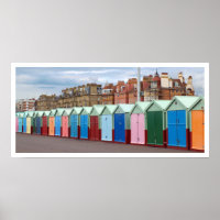Brighton and Hove Beach Colourful Huts