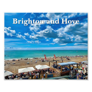 Brighton and Hove Beach Painting Photo Print