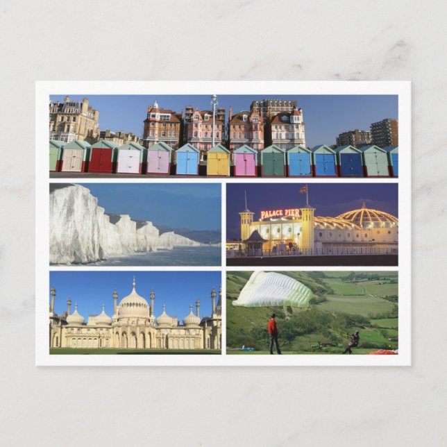 Brighton and Hove multi-image Postcard (Front)