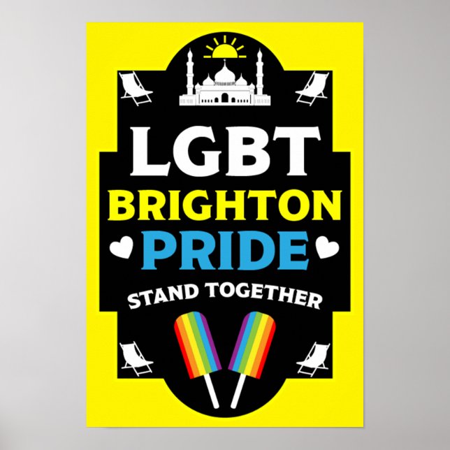 Brighton and Hove pride Poster (Front)