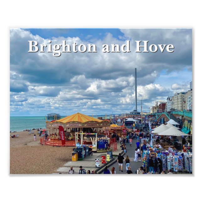 Brighton and Hove Seafront Photo Print (Front)