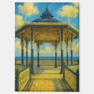 Brighton Bandstand Glow – Seaside Pavilion Magnet