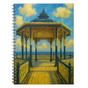 Brighton Bandstand Glow – Seaside Pavilion Notebook