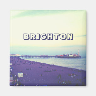 Brighton beach and pier, UK Magnet