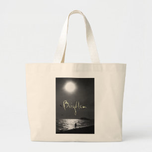 Brighton Beach England Large Tote Bag