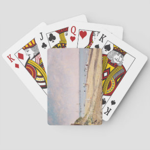 Brighton Beach (oil on canvas) Playing Cards