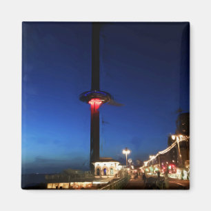 Brighton British Airways i360 at night Magnet
