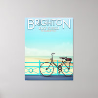 Brighton, East Sussex vintage travel poster.