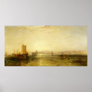 Brighton from the Sea, c.1829 Poster