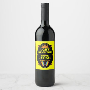 Brighton Gay Pride Wine Label