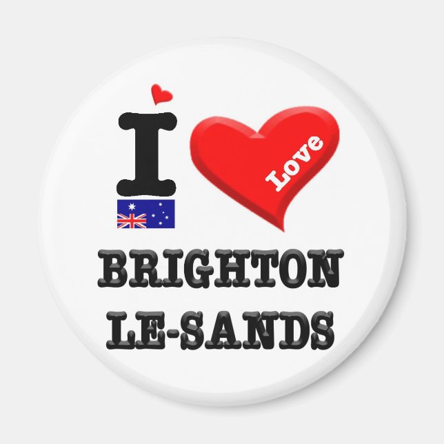 BRIGHTON-LE-SANDS - I Love Magnet (Front)