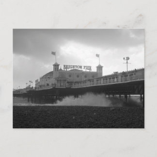 Brighton Palace Pier during a storm Postcard