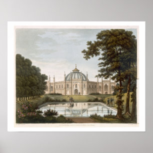 Brighton Pavilion: Proposed view of the garden wit Poster